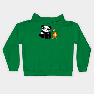 Campfire Panda Kids Hoodie